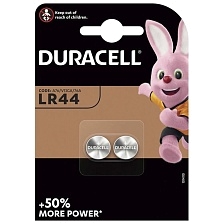 Батарейка щелочная DURACELL LR44 BL2 (A76, V13GA, 76A), 1.5v