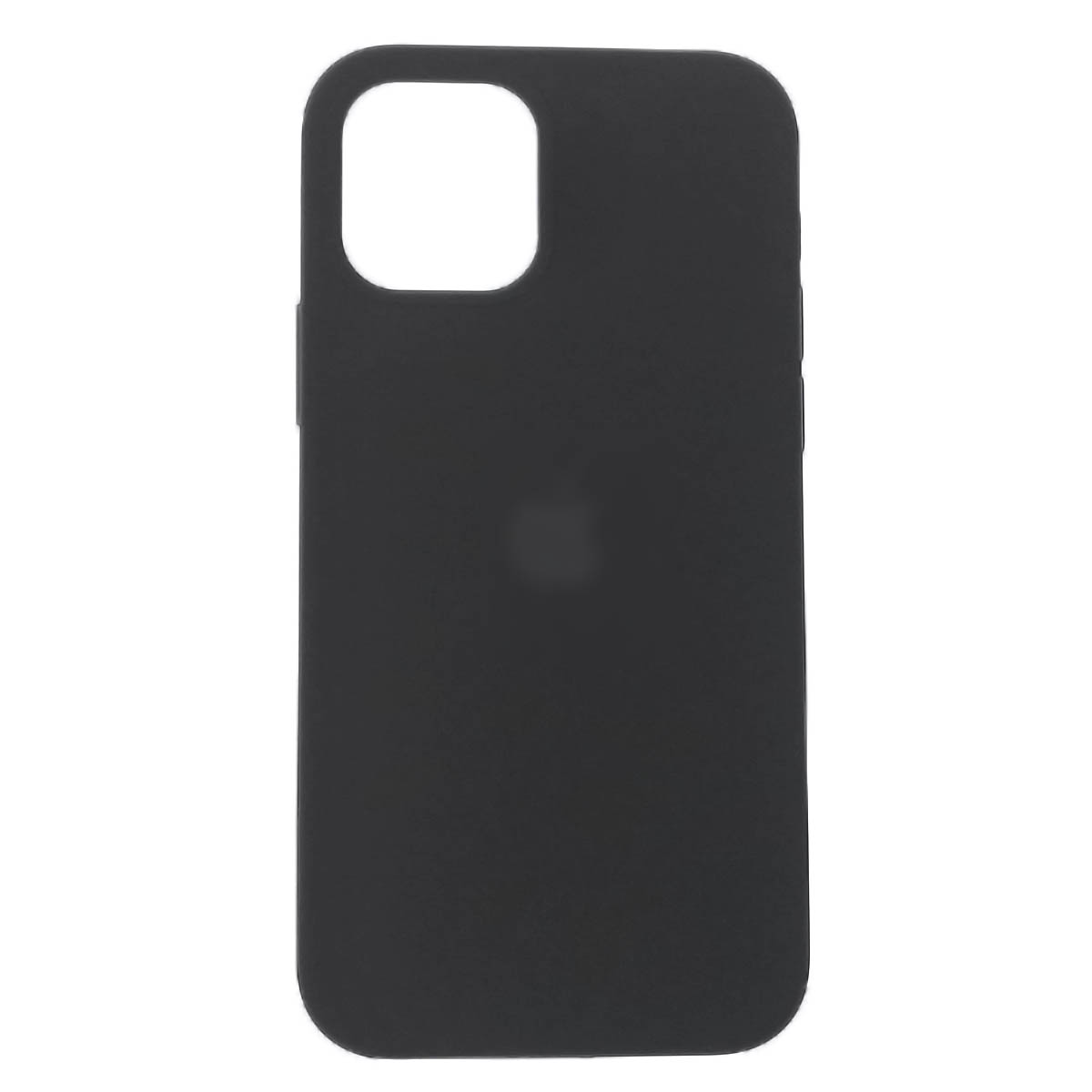 Чехол накладка Silicon Case для APPLE iPhone 12, iPhone 12 Pro, силикон, бархат, цвет черный