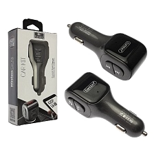 FM трансмиттер, модулятор Earldom ET-M35, Bluetooth, 2 USB, пластик, цвет серебряный.