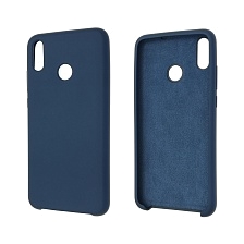 Чехол накладка Silicon Cover для HUAWEI Honor 8X, силикон, бархат, цвет синий кобальт.
