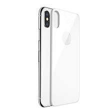 Защитное стекло для APPLE iPhone X, iPhone XS, на заднюю сторону, цвет белый Защитное стекло для APPLE iPhone X, iPhone XS, на заднюю сторону, цвет белый