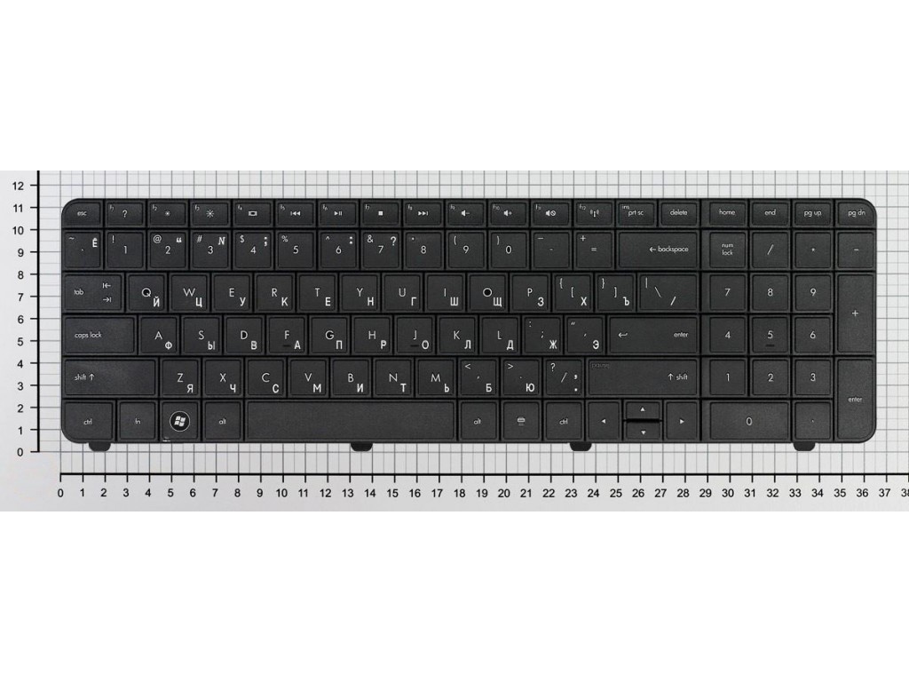 Клавиатура для HP Compaq Presario CQ72 G72 с большой клавишей Enter (черная).