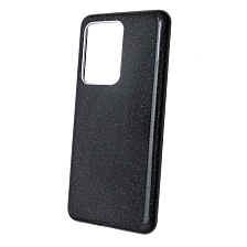 Чехол накладка Shine для SAMSUNG Galaxy S20 Ultra (SM-G988), силикон, блестки, цвет черный. Чехол накладка Shine для SAMSUNG Galaxy S20 Ultra (SM-G988), силикон, блестки, цвет черный.
