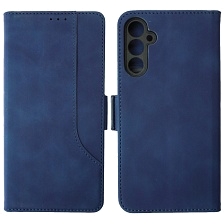 Чехол книжка NICE для SAMSUNG Galaxy A34, экокожа, визитница, цвет темно синий