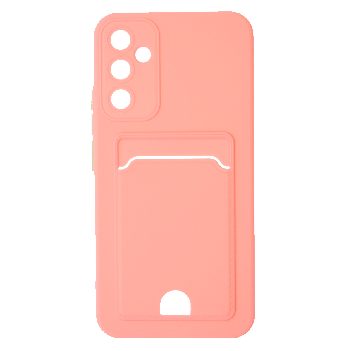 Чехол накладка BUTTON для SAMSUNG Galaxy A34 5G, силикон, отдел для карт, цвет розовый