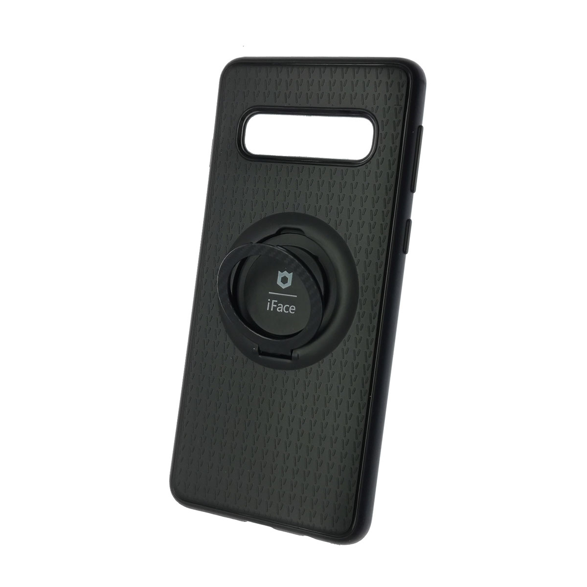 Чехол накладка iFace для SAMSUNG Galaxy S10 (SM-G973), силикон, кольцо держатель, цвет черный. Чехол накладка iFace для SAMSUNG Galaxy S10 (SM-G973), силикон, кольцо держатель, цвет черный.