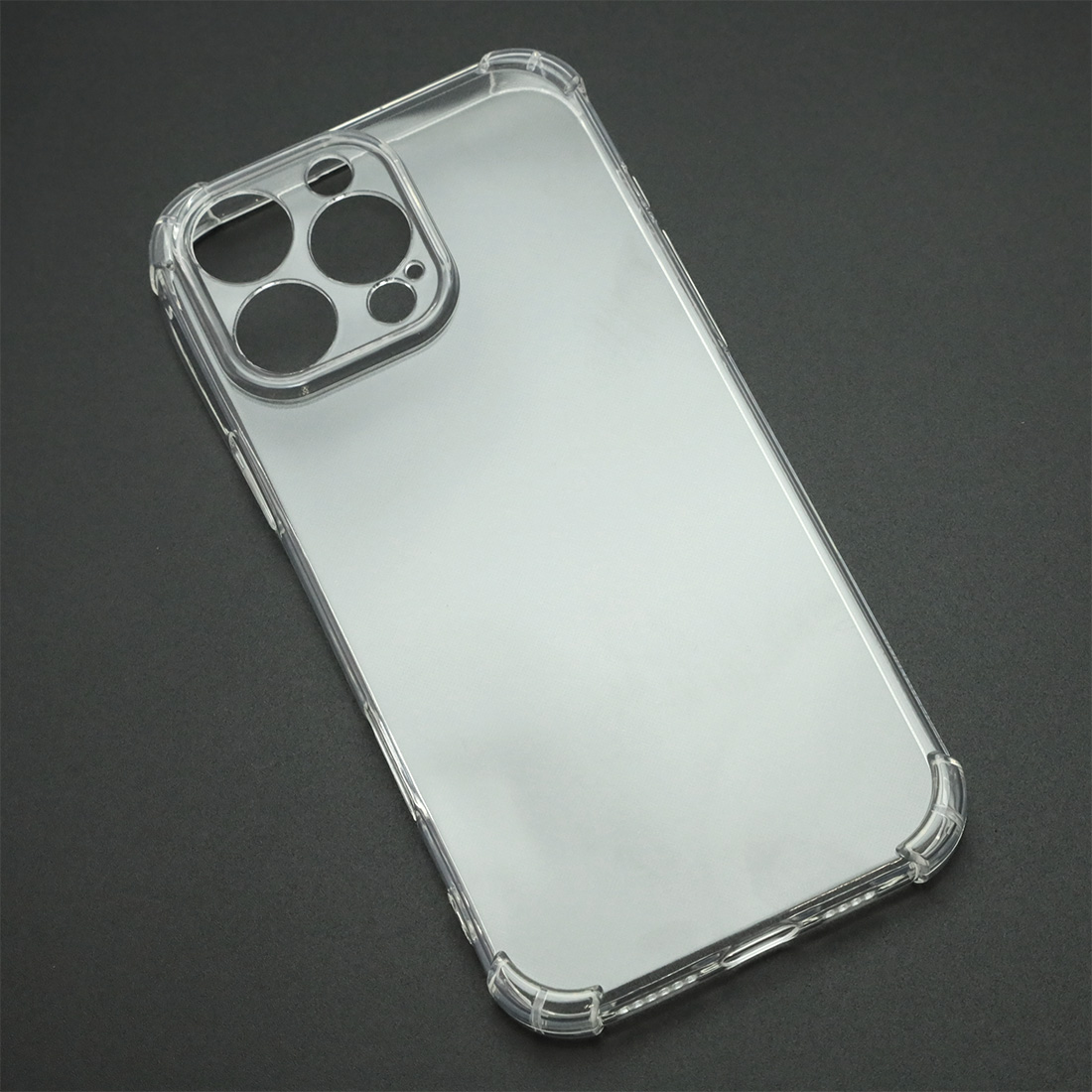 Чехол накладка для APPLE iPhone 16 Pro Max, защита камеры, усиленные края, силикон, цвет прозрачный