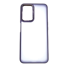 Чехол накладка для Realme 9i, силикон, пластик, цвет окантовки сиреневый Чехол накладка для Realme 9i, силикон, пластик, цвет окантовки сиреневый