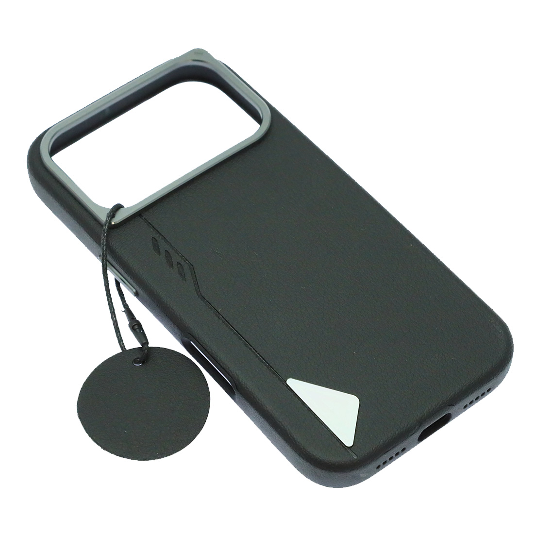 Чехол накладка Cabbeen с поддержкой MagSafe для APPLE iPhone 17 Pro, экокожа, бархат, цвет черный