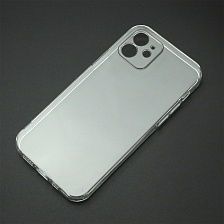 Чехол накладка для APPLE iPhone 12 (6.1"), защита камеры, силикон, прозрачный