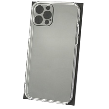 Чехол накладка для APPLE iPhone 12 Pro (6.1"), защита камеры, силикон, цвет прозрачный