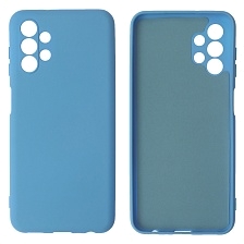 Чехол накладка NANO для SAMSUNG Galaxy A13, силикон, бархат, цвет голубой