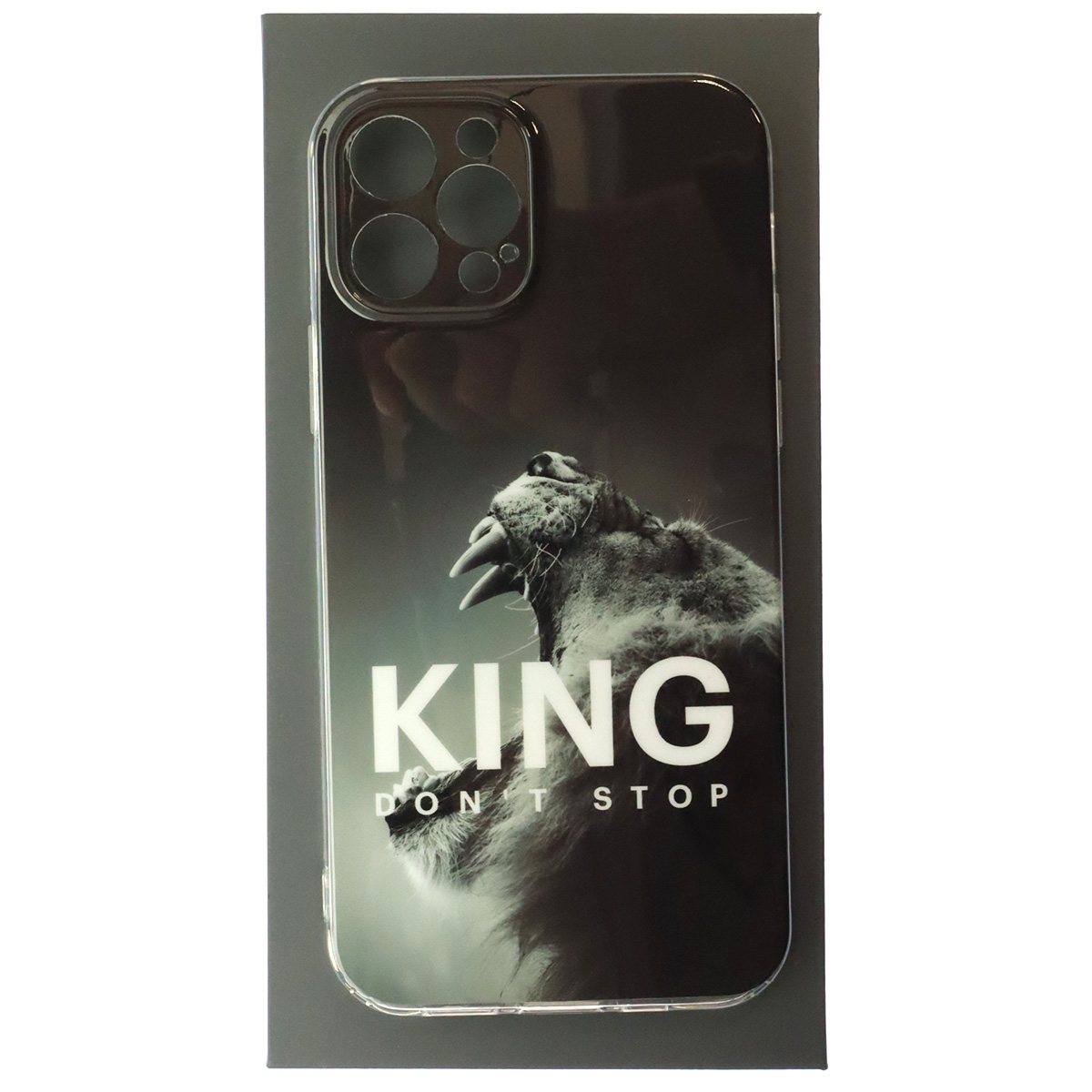 Чехол накладка для APPLE iPhone 12 Pro (6.1"), силикон, глянцевый, рисунок KING DON`T STOP