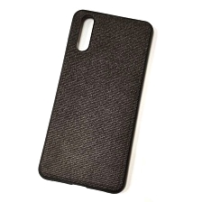 Чехол накладка для HUAWEI P20, силикон, под джинс, цвет черный