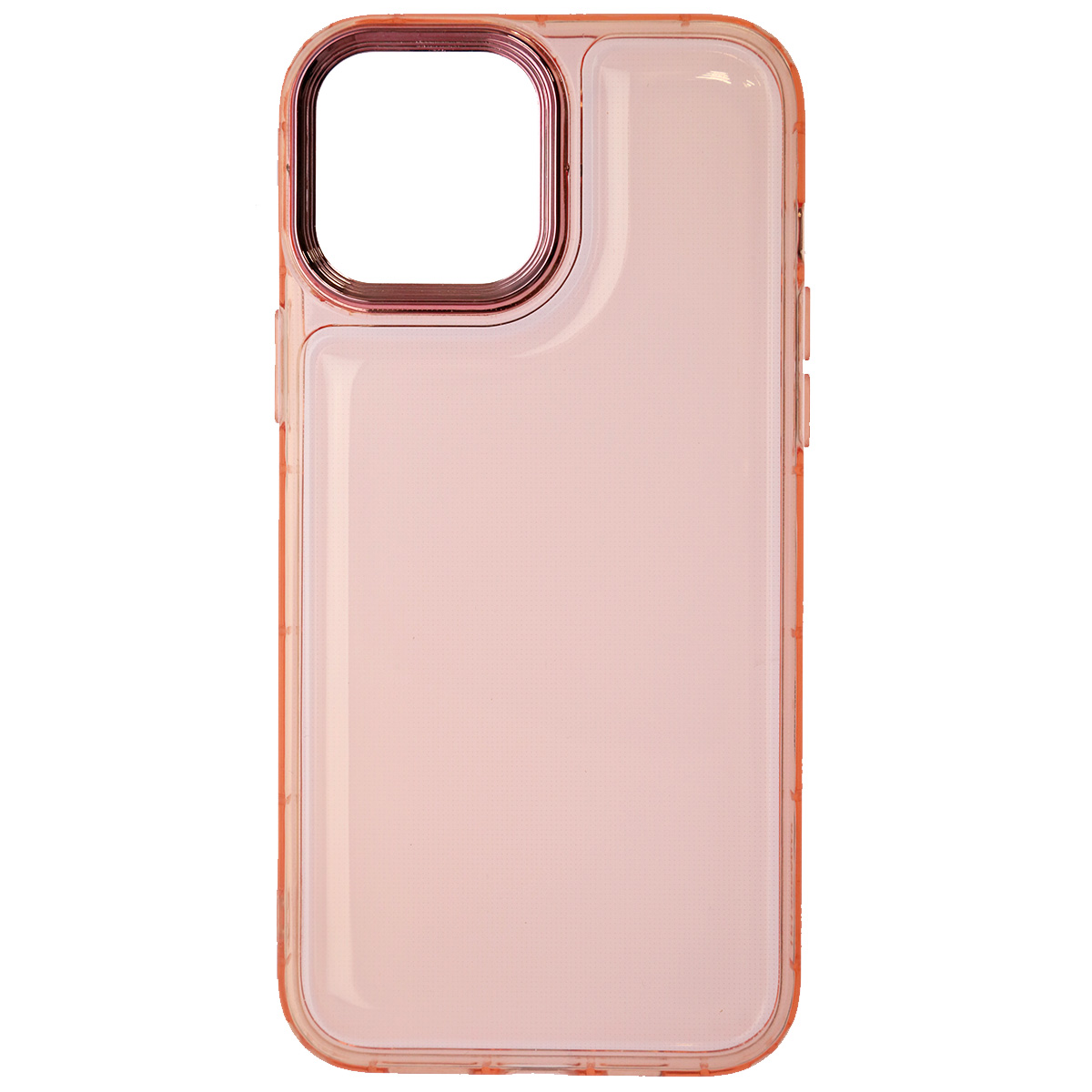 Чехол накладка AIR BAG для APPLE iPhone 13 Pro Max (6.7"), силикон, цвет прозрачно розовый