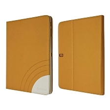 Чехол книжка для SAMSUNG Galaxy Tab 3 10.1 (GT-P5200), экокожа, пластик, цвет оранжевый.