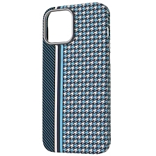 Чехол накладка FreeAir с поддержкой MagSafe для APPLE iPhone 13 Pro Max (6.7"), пластик, светится в темноте, карбоновый узор 3