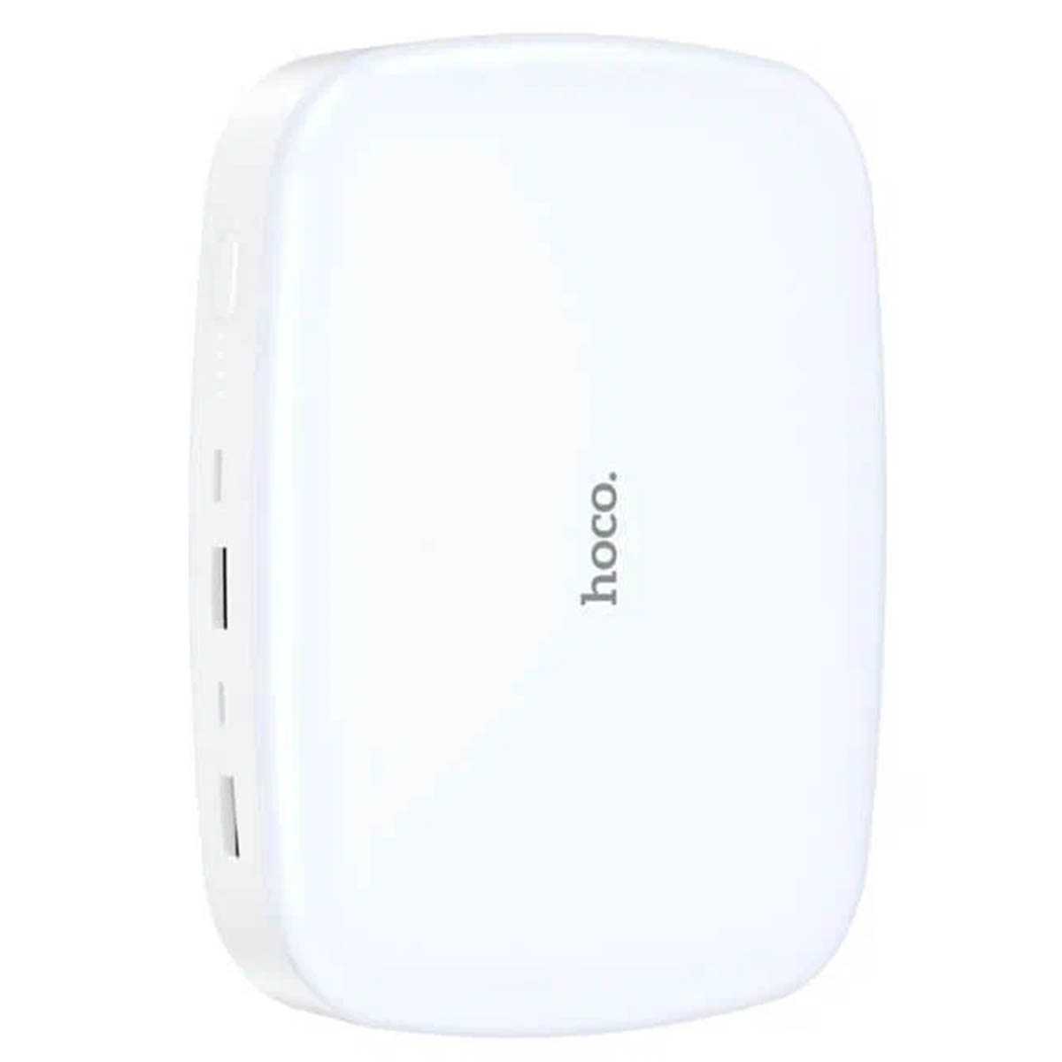 Внешний портативный аккумулятор, Power Bank HOCO DB24, 10000 mAh, LED фонарь, цвет белый (распродажа -50%)