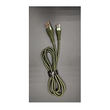 Кабель XB X35t USB Type C, длина 1 метр, цвет хаки