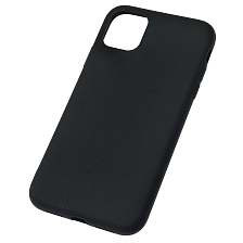 Чехол накладка SOFT TOUCH для APPLE iPhone 11, силикон, матовый, цвет черный