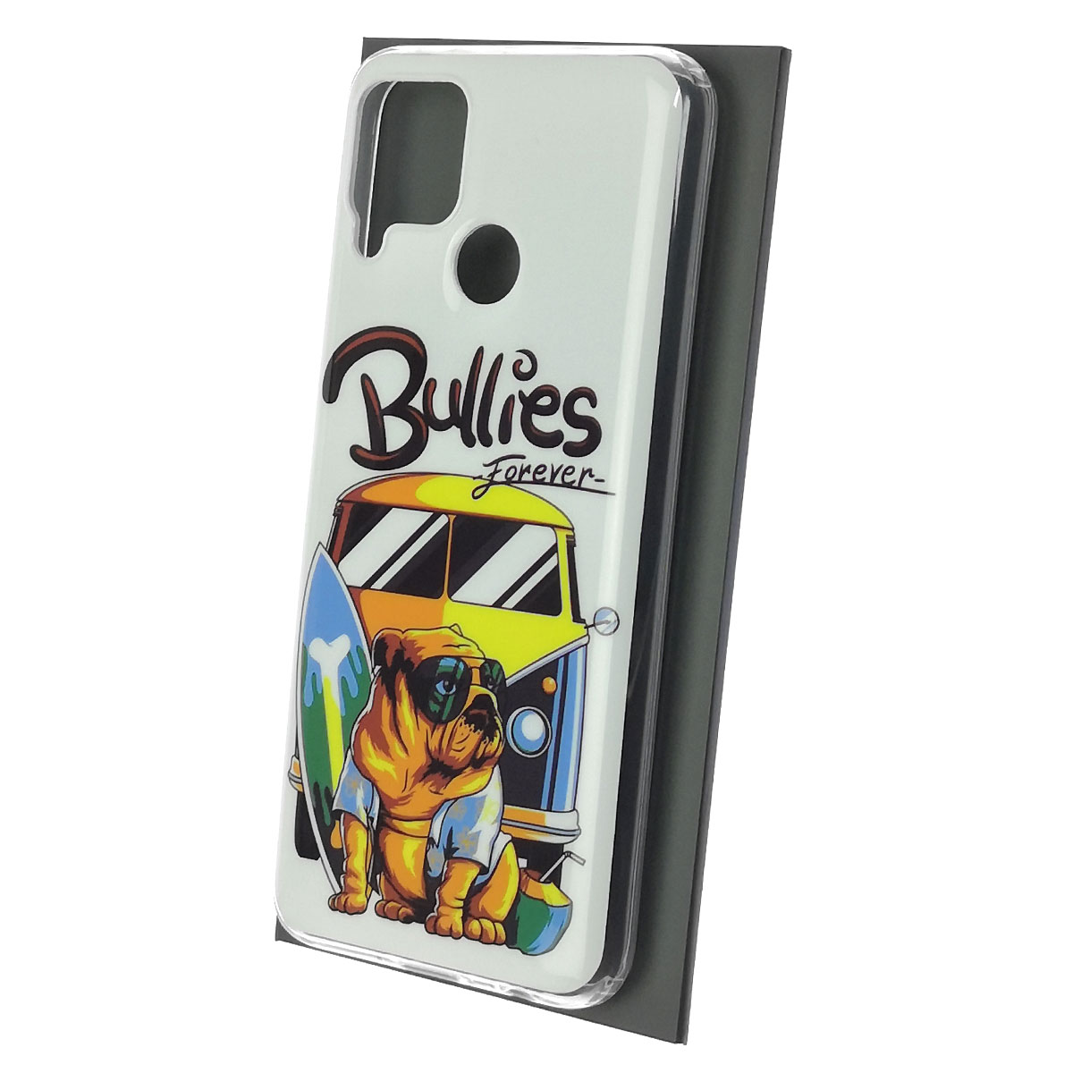 Чехол накладка для Realme C15, силикон, рисунок Bullies forever