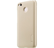 Чехол накладка для XIAOMI REDMI 4X, пластик, цвет золотистый.