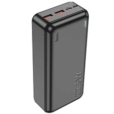 Внешний портативный аккумулятор, Power Bank HOCO J101B Astute, 30000 mAh, 22.5W, PD20W, QC3.0, цвет черный