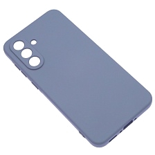 Чехол накладка NANO для SAMSUNG Galaxy A36 5G, защита камеры, силикон, бархат, цвет космический серый