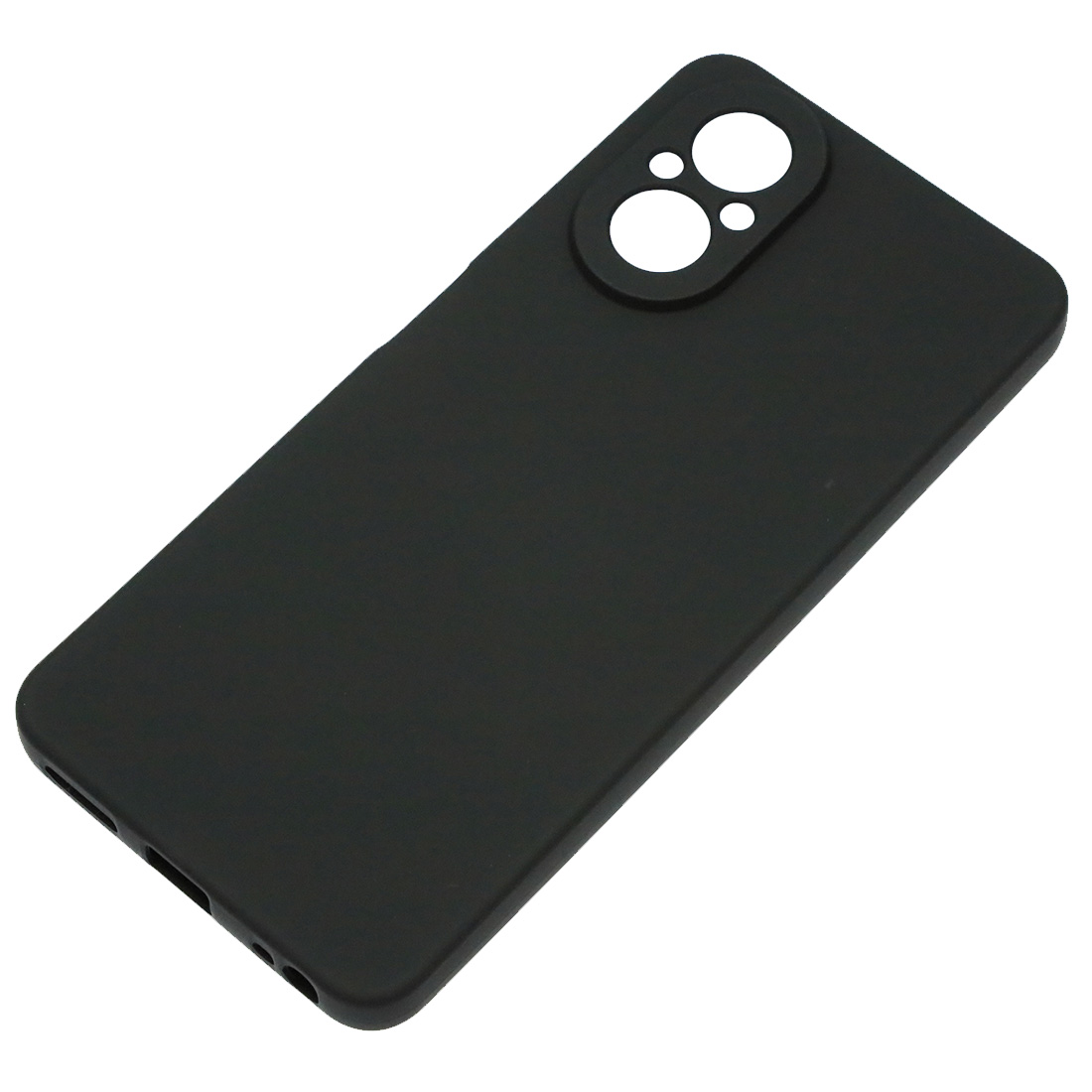 Чехол накладка NANO для Realme C67 4G, защита камеры, силикон, бархат, цвет черный