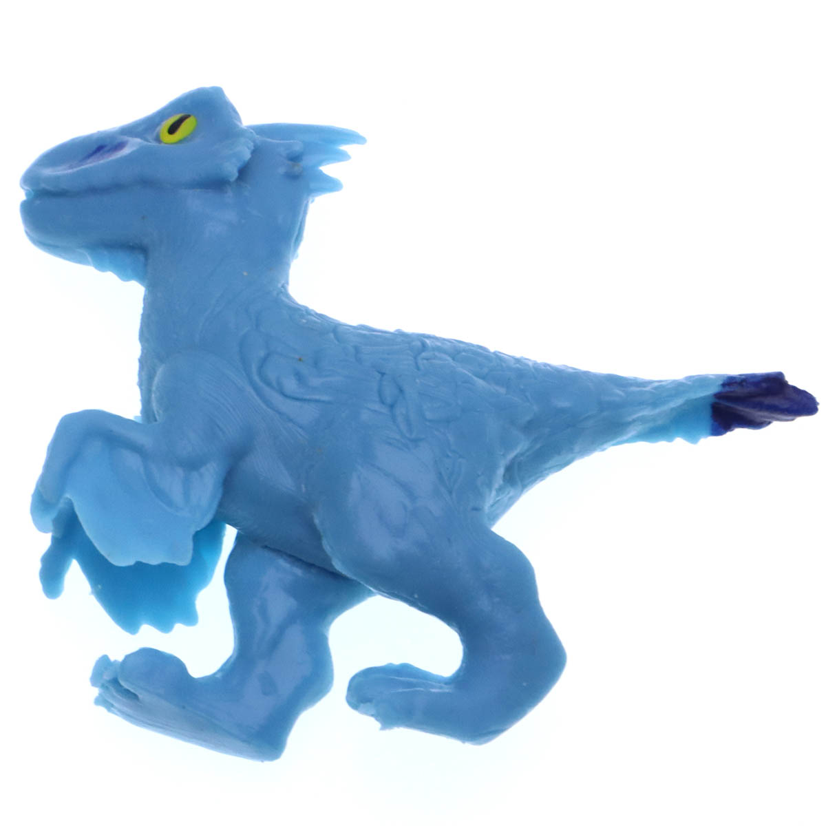 Тянущаяся игрушка динозавр в коробке, цвет голубой