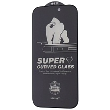 Защитное стекло Антишпион KINGKONG для APPLE iPhone 16 Pro (6.3"), цвет окантовки черный Защитное стекло Антишпион KINGKONG для APPLE iPhone 16 Pro (6.3"), цвет окантовки черный