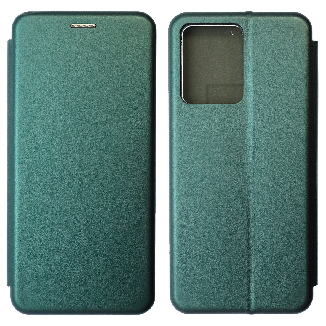 Чехол книжка STYLISH для XIAOMI Redmi Note 12 4G, экокожа, визитница, цвет зеленый