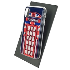 Чехол накладка для APPLE iPhone X, iPhone XS, силикон, рисунок Telephone
