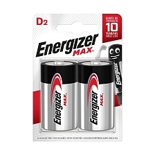 Батарейка ENERGIZER MAX LR20 D BL2 Alkaline 1.5V