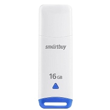 Флешка USB 2.0 16GB SMARTBUY Easy, цвет бело синий