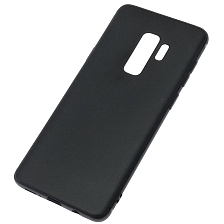 Чехол накладка для SAMSUNG Galaxy S9 Plus (SM-G965), силикон, цвет черный