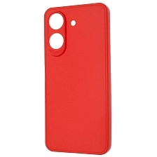 Чехол накладка для XIAOMI Redmi 13C, POCO C65, защита камеры, силикон, цвет красный