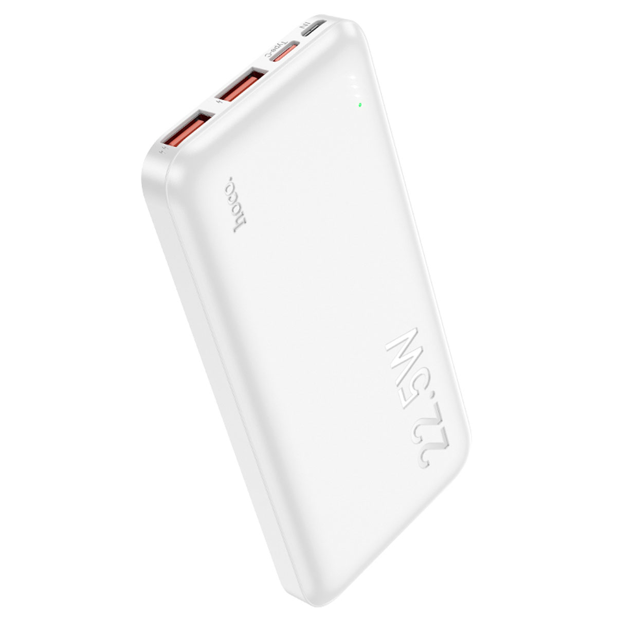 Внешний портативный аккумулятор, Power Bank HOCO J101 Astute, 10000 mAh, 22.5W, PD20W, QC3.0, цвет белый