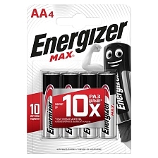 Батарейка ENERGIZER MAX LR6 AA BL4 Alkaline 1.5V