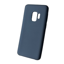 Чехол накладка Silicon Cover для SAMSUNG Galaxy S9 (SM-G960), силикон, бархат, цвет синий кобальт. Чехол накладка Silicon Cover для SAMSUNG Galaxy S9 (SM-G960), силикон, бархат, цвет синий кобальт.