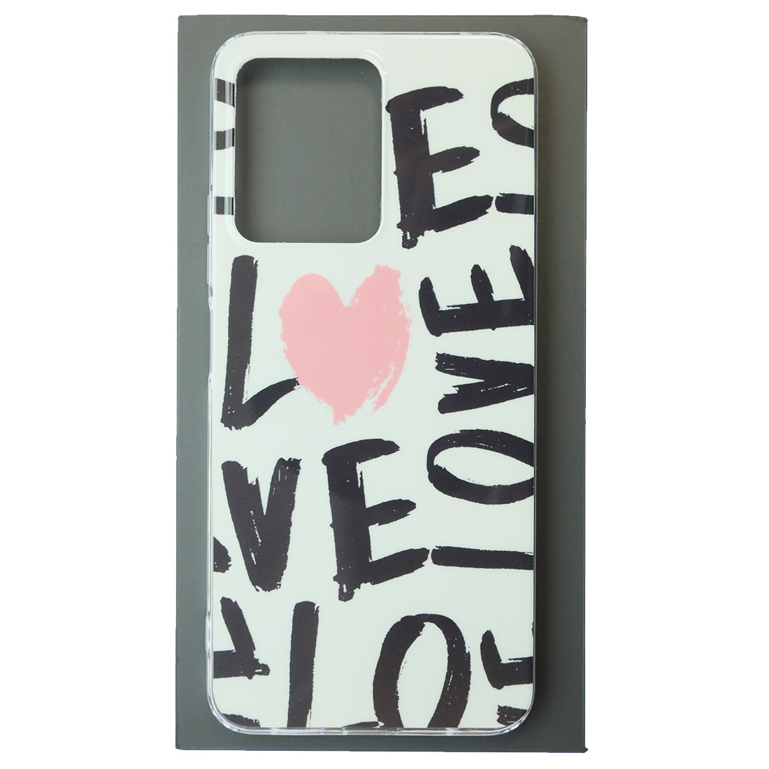 Чехол накладка для XIAOMI Redmi Note 12 4G, силикон, глянцевый, рисунок LOVE
