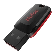 Флешка USB 2.0 32GB NETAC U197 mini, цвет черно красный