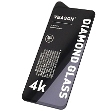 Защитное стекло VEASON DIAMOND GLASS для XIAOMI Redmi Note 10, Redmi Note 10S, POCO M5s, цвет окантовки черный