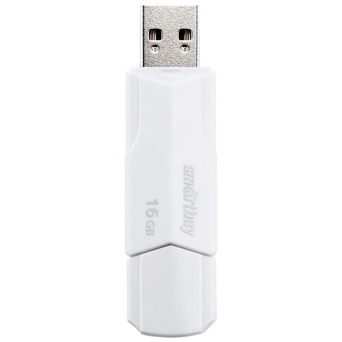 Флешка USB 2.0 16GB SMARTBUY CLUE, цвет белый