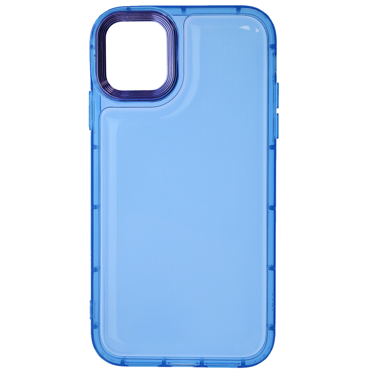 Чехол накладка AIR BAG для APPLE iPhone 11, силикон, цвет прозрачно голубой