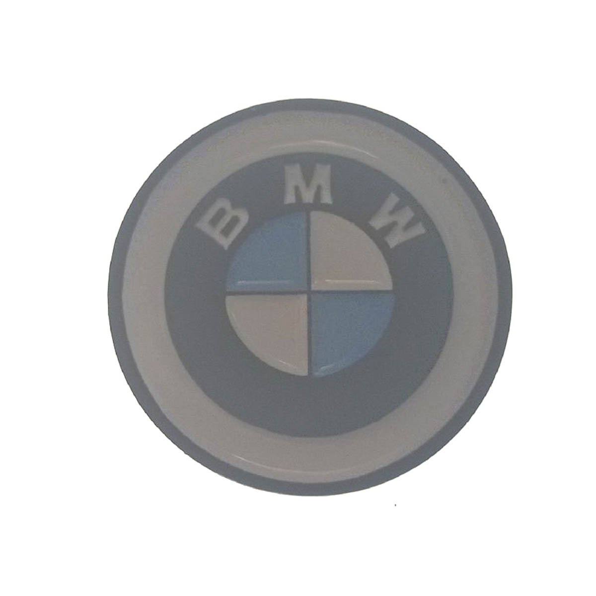 Металлическая пластина круглая на клеевой основе для магнитных держателей смартфонов, рисунок BMW