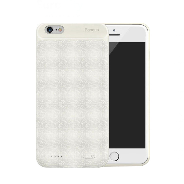 Чехол аккумулятор, Power Bank BASEUS для APPLE iPhone 7, 8, 5000 mAh, цвет белый (уценка)
