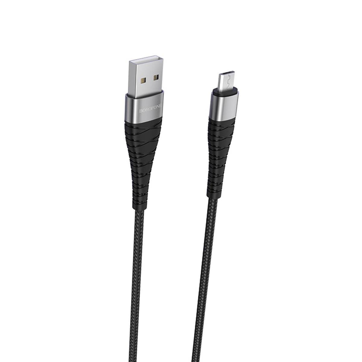 Кабель BOROFONE BX32 Munificent Micro USB, 5A, длина 1 метр, силикон, нейлоновая оплетка, цвет черный
