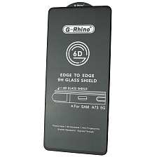 Защитное стекло 6D G-Rhino для SAMSUNG Galaxy A73 5G, цвет окантовки черный