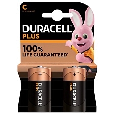 Батарейка DURACELL PLUS LR14 C BL2 Alkaline 1.5V